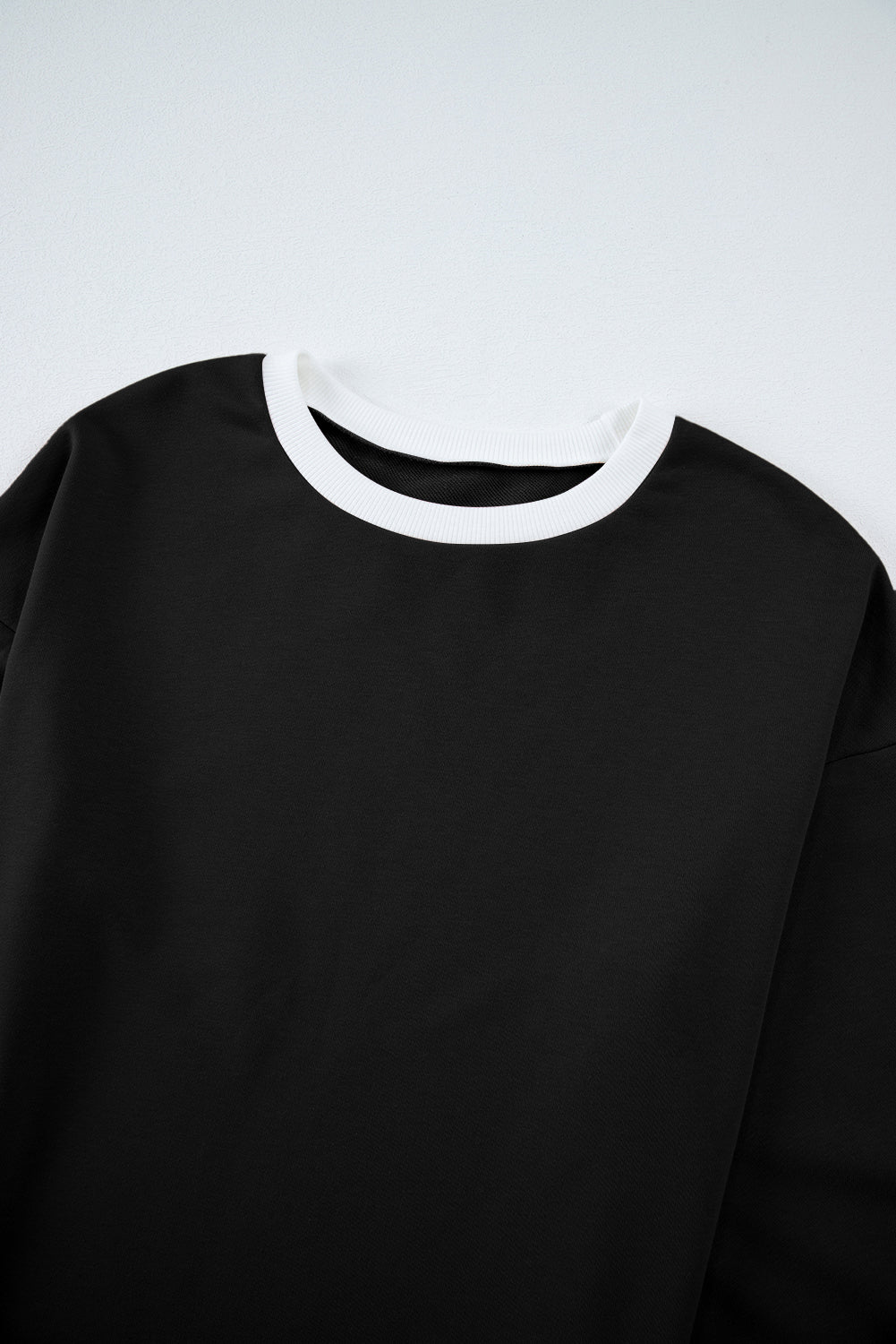 Trim Long Sleeve Pullover and Pants Set
