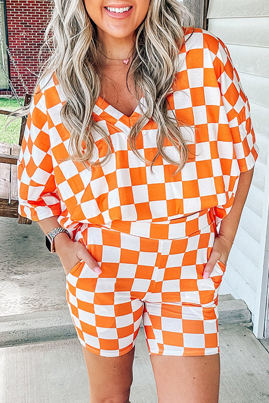 Tatum, Checkered Loungewear Set