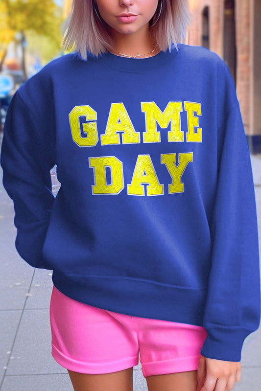 Game Day Sequin Graphic Sweatshirt