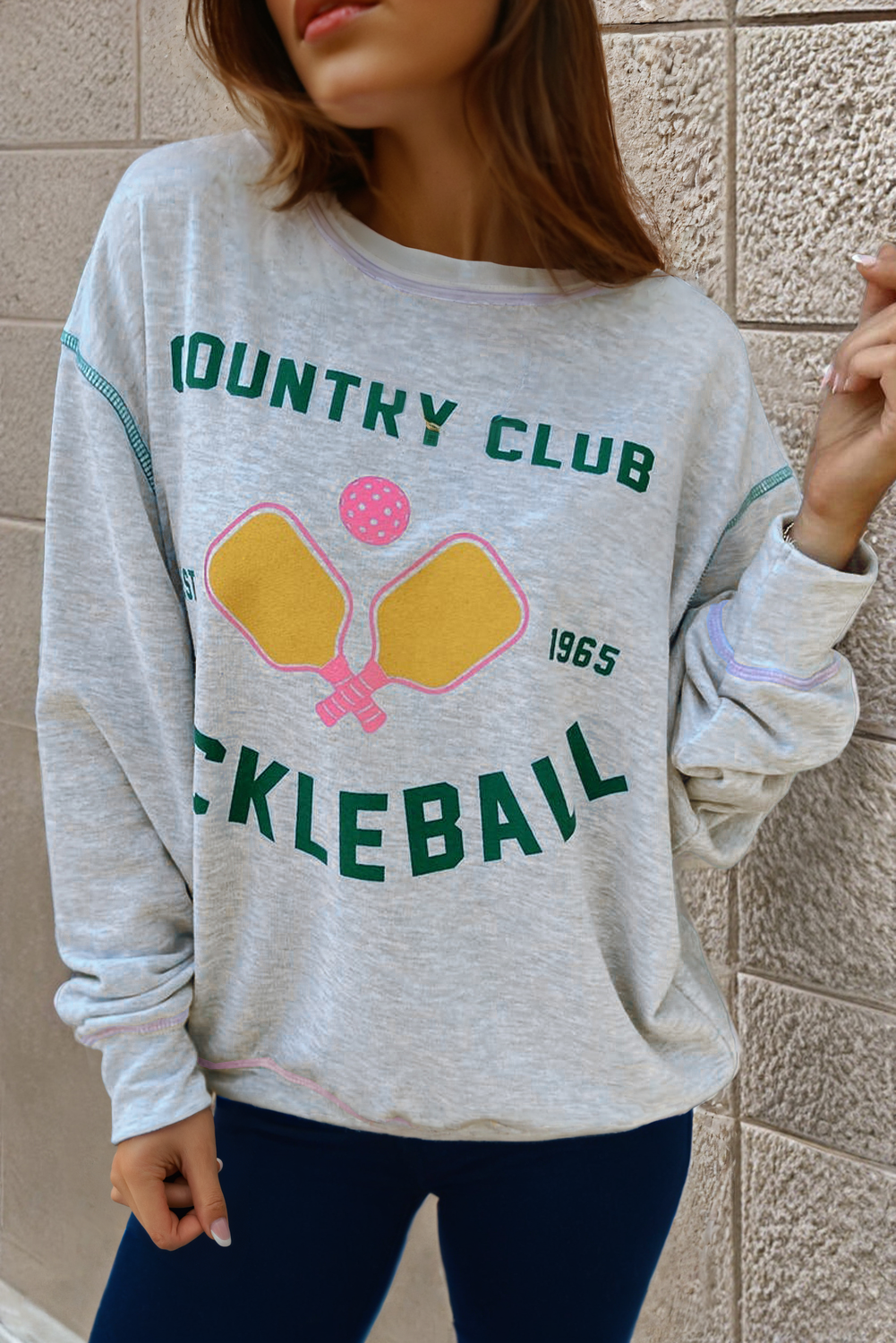 COUNTRY CLUB PICKLEBALL Graphic Sweatshirt