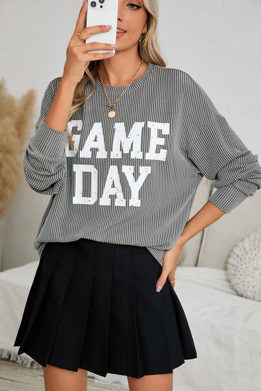 GAME DAY Graphic Long Sleeve Top