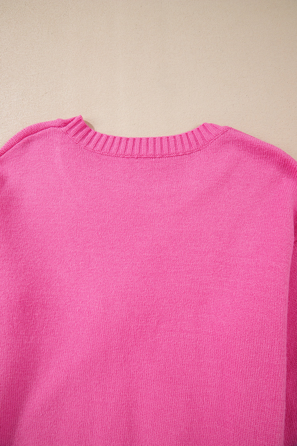 Anna, Bright Pink Sweet Bow Knit Sweater